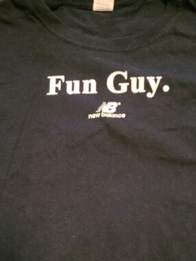 New Balance Black Short-Sleeve "Fun Guy." Graphic Tee